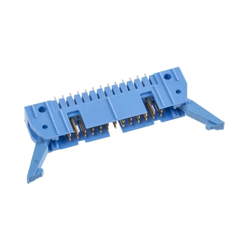 TE Connectivity AMP-LATCH Series Straight Through Hole PCB Header, 26 Contacts, 2.54 mm Pitch, 2 Row, Shrouded 2-5499206-6