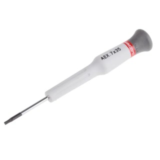 Facom Precision Screwdriver T7 Tip, 35 mm Blade, 117 mm Overall AEX.7X35