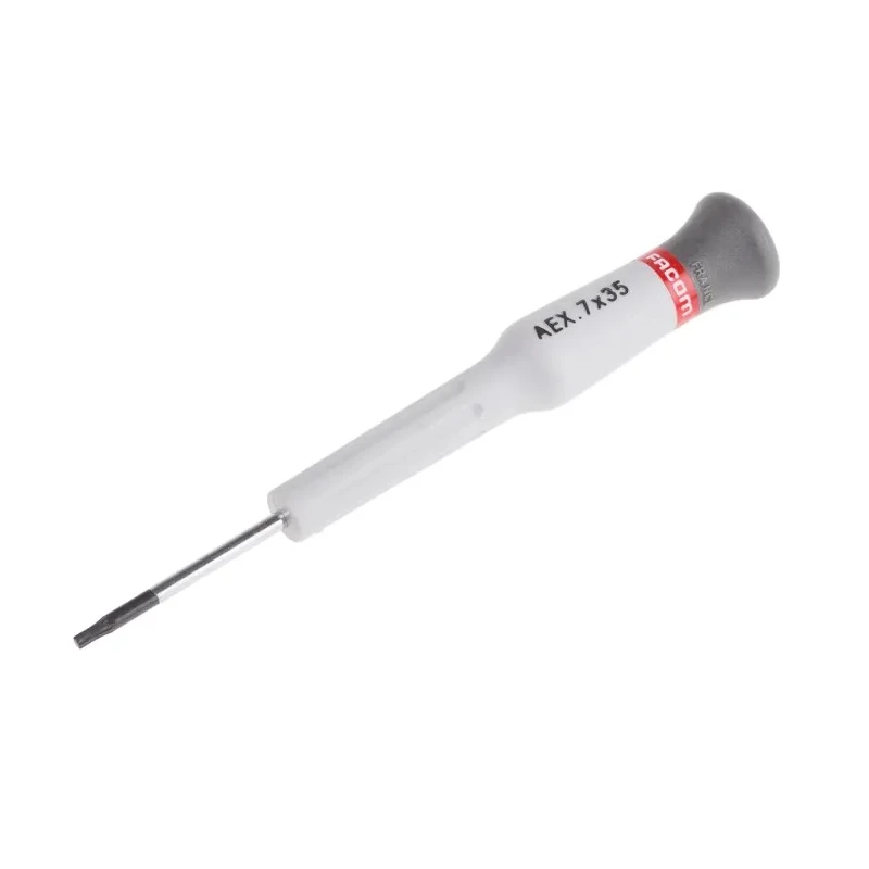Facom Precision Screwdriver T7 Tip, 35 mm Blade, 117 mm Overall AEX.7X35