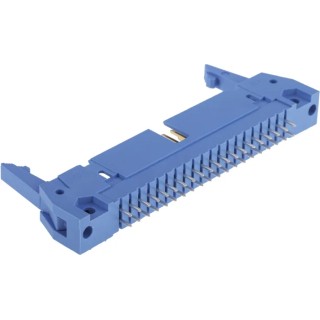 TE Connectivity AMP-LATCH Series Straight Through Hole PCB Header, 40 Contacts, 2.54 mm Pitch, 2 Row, Shrouded 2-5499206-9