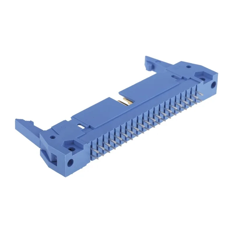 TE Connectivity AMP-LATCH Series Straight Through Hole PCB Header, 40 Contacts, 2.54 mm Pitch, 2 Row, Shrouded 2-5499206-9