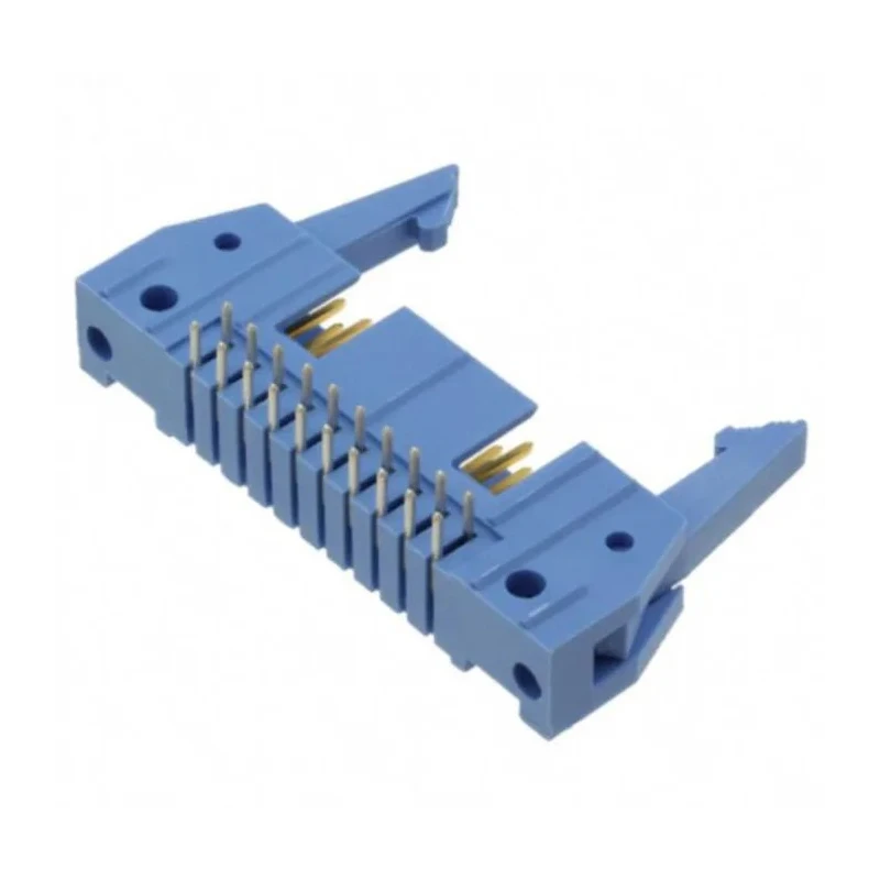 TE Connectivity AMP-LATCH Series Right Angle Through Hole PCB Header, 34 Contacts, 2.54 mm Pitch, 2 Row, Shrouded 2-5499141-8