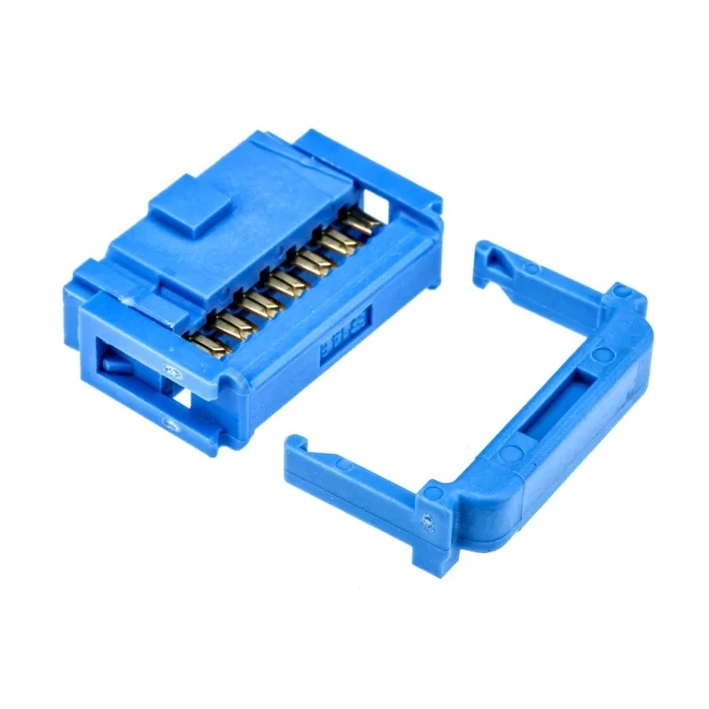 TE Connectivity 14-Way IDC Connector Female Cable Mount Shrouded Right Angle 250V 1A AMP-LATCH 622 Series 2-1658527-2