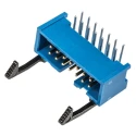 TE Connectivity AMP-LATCH Series Right Angle Through Hole PCB Header, 14 Contacts, 2.54 mm Pitch, 2 Row, Shrouded 2-1761607-5