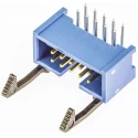 TE Connectivity AMP-LATCH Series Right Angle Through Hole PCB Header, 10 Contacts, 2.54 mm Pitch, 2 Row, Shrouded 2-1761607-3