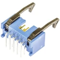 TE Connectivity AMP-LATCH Series Right Angle Through Hole PCB Header, 10 Contacts, 2.54 mm Pitch, 2 Row, Shrouded 2-1761607-3