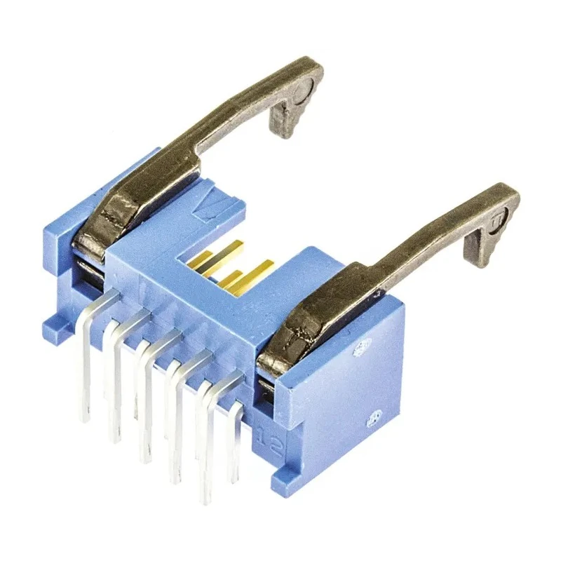 TE Connectivity AMP-LATCH Series Right Angle Through Hole PCB Header, 10 Contacts, 2.54 mm Pitch, 2 Row, Shrouded 2-1761607-3
