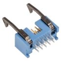 TE Connectivity AMP-LATCH Series Straight Through Hole PCB Header, 10 Contact, 2.54 mm Pitch, 2 Row, Shrouded 2-1761606-3