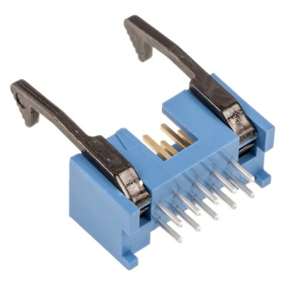 TE Connectivity AMP-LATCH Series Straight Through Hole PCB Header, 10 Contact, 2.54 mm Pitch, 2 Row, Shrouded 2-1761606-3