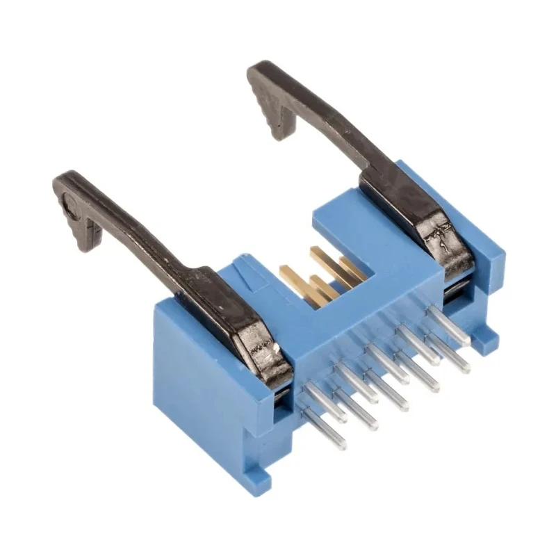 TE Connectivity AMP-LATCH Series Straight Through Hole PCB Header, 10 Contact, 2.54 mm Pitch, 2 Row, Shrouded 2-1761606-3