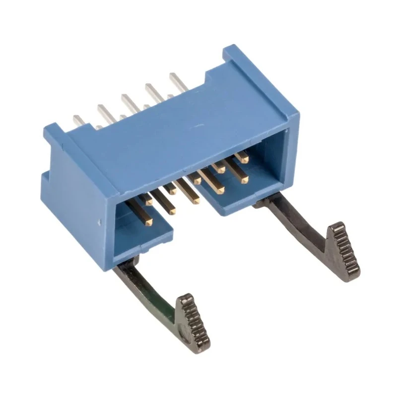 TE Connectivity AMP-LATCH Series Straight Through Hole PCB Header, 10 Contact, 2.54 mm Pitch, 2 Row, Shrouded 2-1761606-3