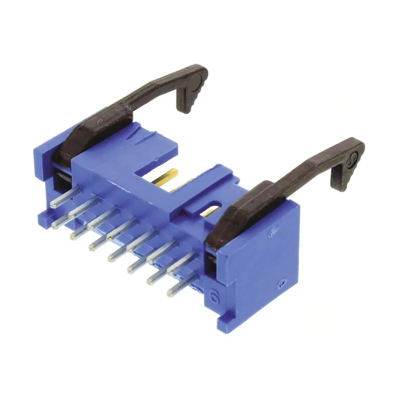 TE Connectivity AMP-LATCH Series Straight Through Hole PCB Header, 14 Contact, 2.54 mm Pitch, 2 Row, Shrouded 2-1761606-5