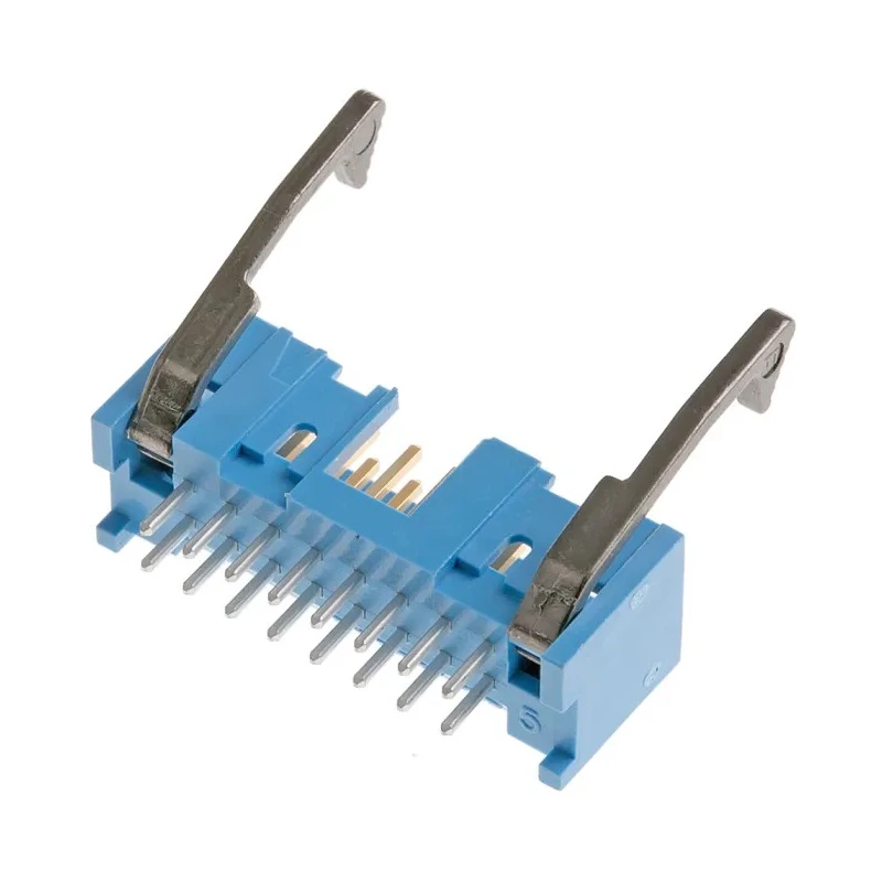 TE Connectivity AMP-LATCH Series Straight Through Hole PCB Header 16 Contacts 2.54mm Pitch 2 Row Shrouded 2-1761606-6