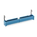 TE Connectivity AMP-LATCH Series Straight Through Hole PCB Header, 50 Contacts, 2.54 mm Pitch, 2 Row, Shrouded 3-1761606-5