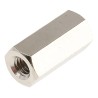 Essentra Brass Hexagonal Female/Female Standoff M4, 15 mm Length, 7 mm Hex Size Across Flat, Nickel Finish 301415040050