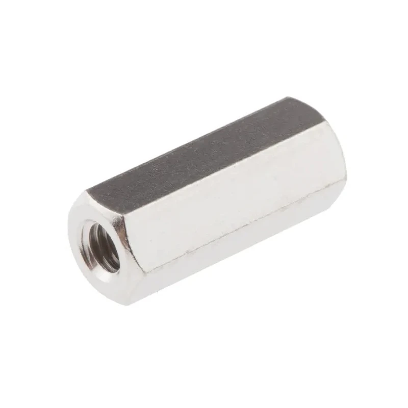 Essentra Brass Hexagonal Female/Female Standoff M4 Thread Size, 18 mm Length, Nickel Finish 301418040050