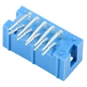 TE Connectivity AMP-LATCH Series Right Angle Through Hole PCB Header, 10 Contacts, 2.54 mm Pitch, 2 Row, Shrouded 2-1761605-3