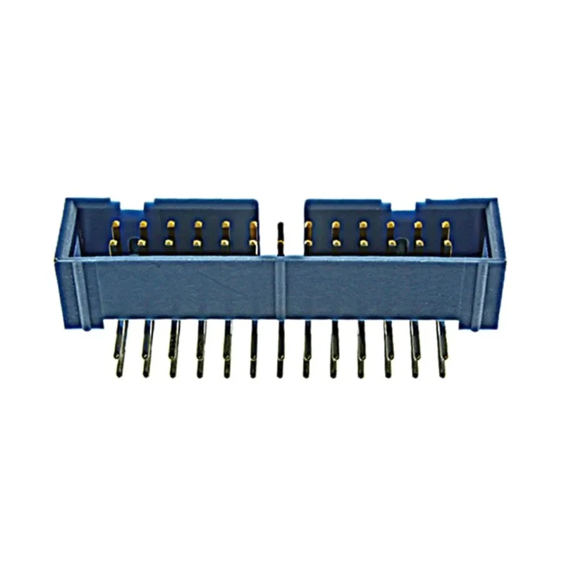 TE Connectivity AMP-LATCH Series Right Angle Shrouded Through Hole PCB Header 26 Contacts 2.54 mm Pitch 250V 1A 2-1761605-9