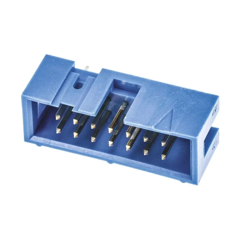 TE Connectivity AMP-LATCH Series Straight Through Hole PCB Header, 14 Contacts, 2.54 mm Pitch, 2 Row, Shrouded 2-1761603-5