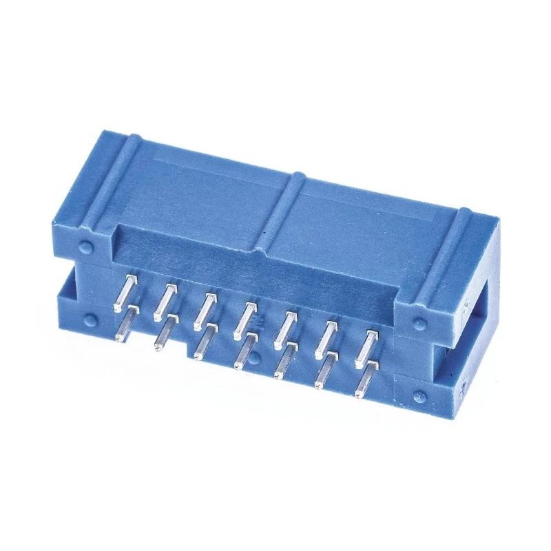 TE Connectivity AMP-LATCH Series Straight Through Hole PCB Header, 14 Contacts, 2.54 mm Pitch, 2 Row, Shrouded 2-1761603-5