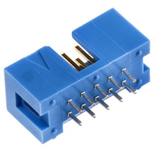 TE Connectivity AMP-LATCH Series Straight Through Hole PCB Header, 10 Contacts, 2.54 mm Pitch, 2 Row, Shrouded 2-1761603-3