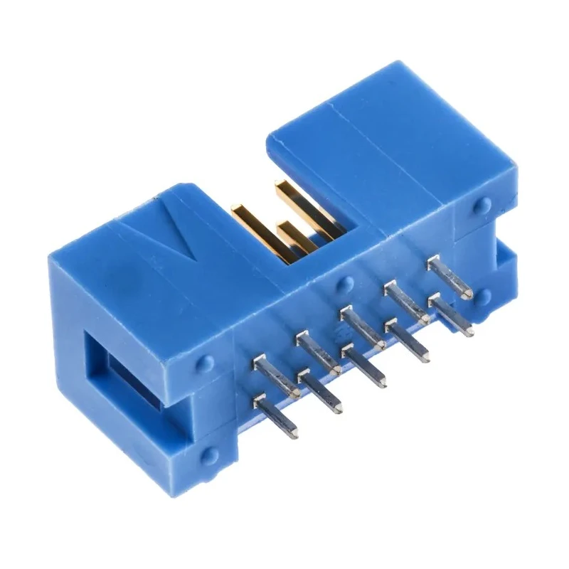 TE Connectivity AMP-LATCH Series Straight Through Hole PCB Header, 10 Contacts, 2.54 mm Pitch, 2 Row, Shrouded 2-1761603-3