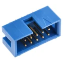 TE Connectivity AMP-LATCH Series Straight Through Hole PCB Header, 10 Contacts, 2.54 mm Pitch, 2 Row, Shrouded 2-1761603-3