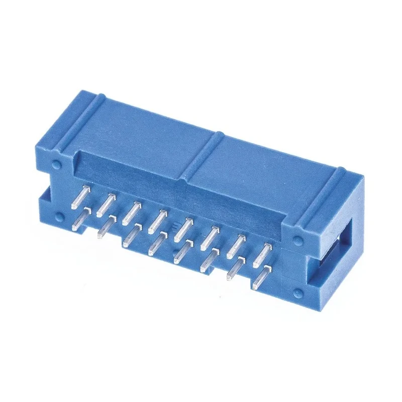 TE Connectivity AMP-LATCH Series Straight Through Hole PCB Header, 16 Contacts, 2.54 mm Pitch, 2 Row, Shrouded 2-1761603-6