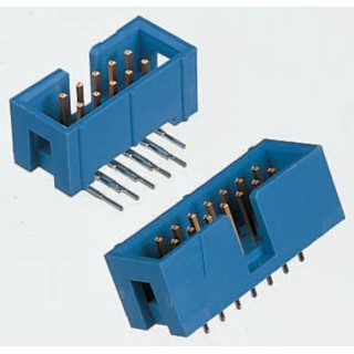 TE Connectivity AMP-LATCH Series Straight Through Hole PCB Header 40 Contacts 2.54 mm Pitch 2 Row Shrouded 3-1761603-3
