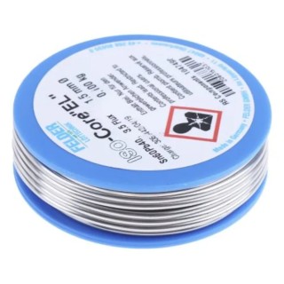 Felder Lottechnik Lead Solder Wire 1.5 mm Diameter, 40% Lead, 60% Tin, 183°C Melting Point, Rosin Based Flux 20.601.51037