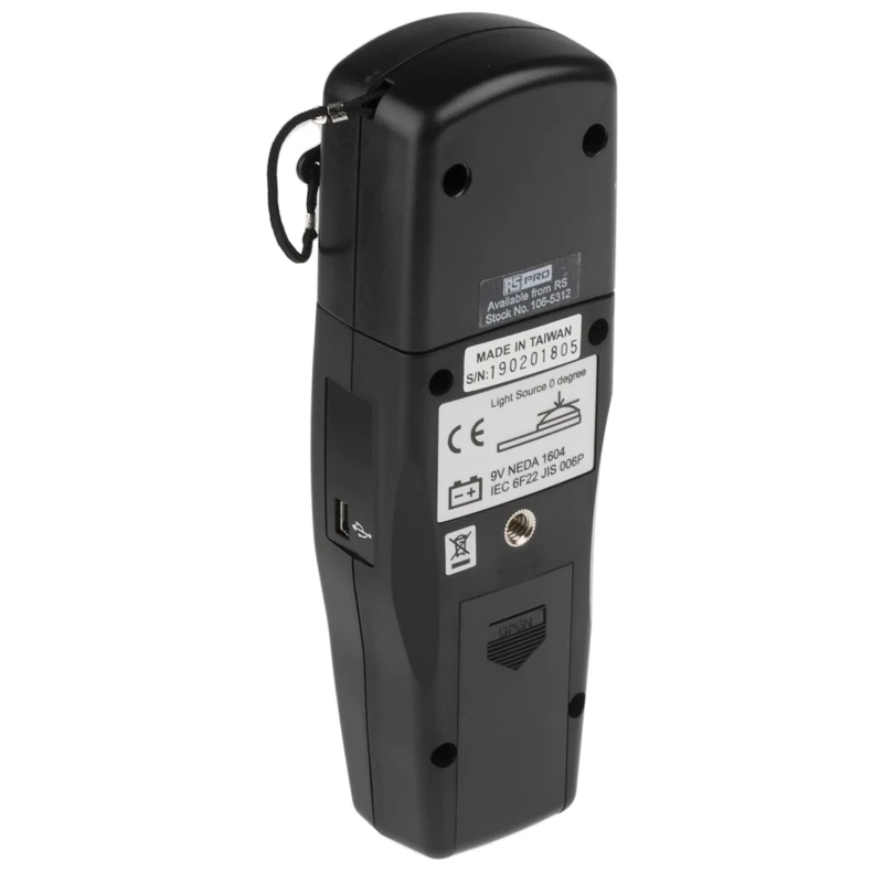 RS PRO Light Meter, Photodiode Sensor, 20 lx to 200000 lx, ±3% Accuracy, Battery Life 200h IM203