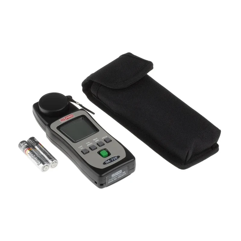 RS PRO Mini Pocket Light Meter IM720, 400 lx to 400000 lx, ±3 % Accuracy, Photodiode Sensor, Battery Powered
