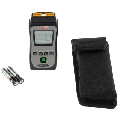 RS PRO Solar Power Meter with 50h Battery Life, Maximum Light Level 1999W/m², Accuracy 10 W/m², Resolution 1 W/m² 106-5313
