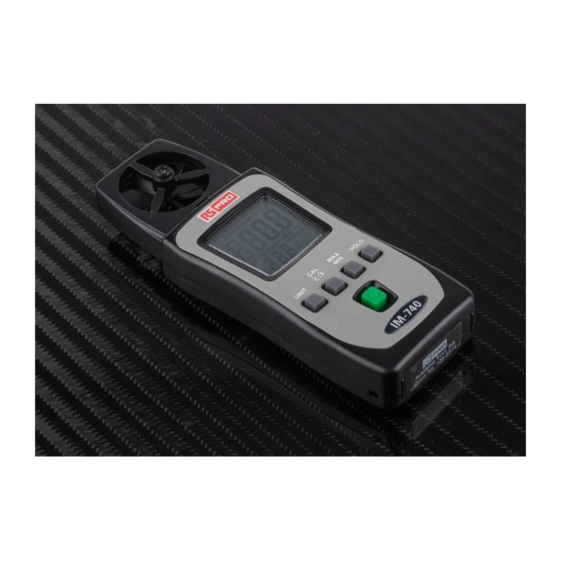 RS PRO Rotary Vane Anemometer Measures Air Velocity Temperature 25 m/s IM-740