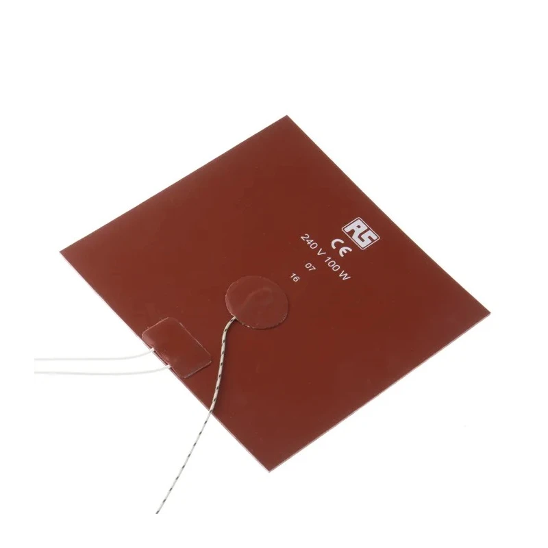 RS PRO Silicone Heater Mat 240V AC 100W Square 150mm 150mm 106-5426