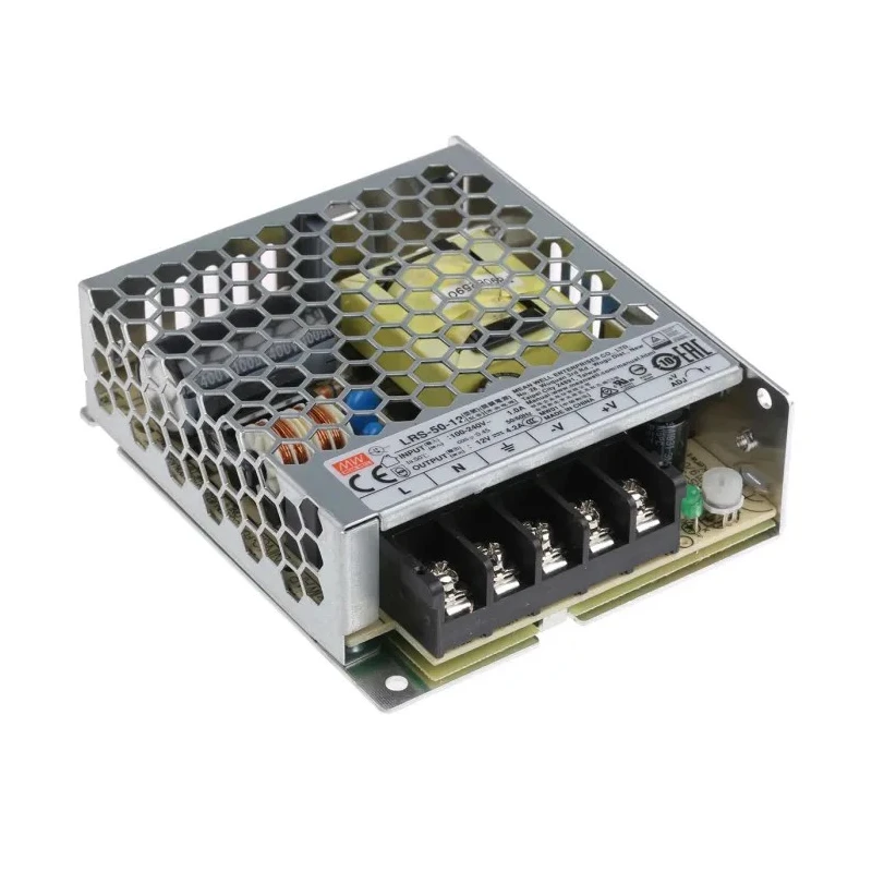 MEAN WELL Switching Power Supply 12V DC 50W 4.2A Chassis Mount LRS-50-12