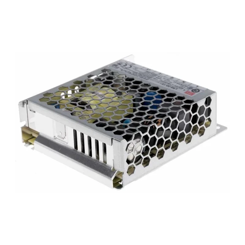 MEAN WELL Switching Power Supply 15V DC 51W 3.4A Chassis Mount LRS-50-15