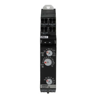 Omron Multifunction DIN Rail Timer Relay, 4-Contact DPDT, 24-240 V AC/DC, 0.1 s to 100 h Time Range H3DT