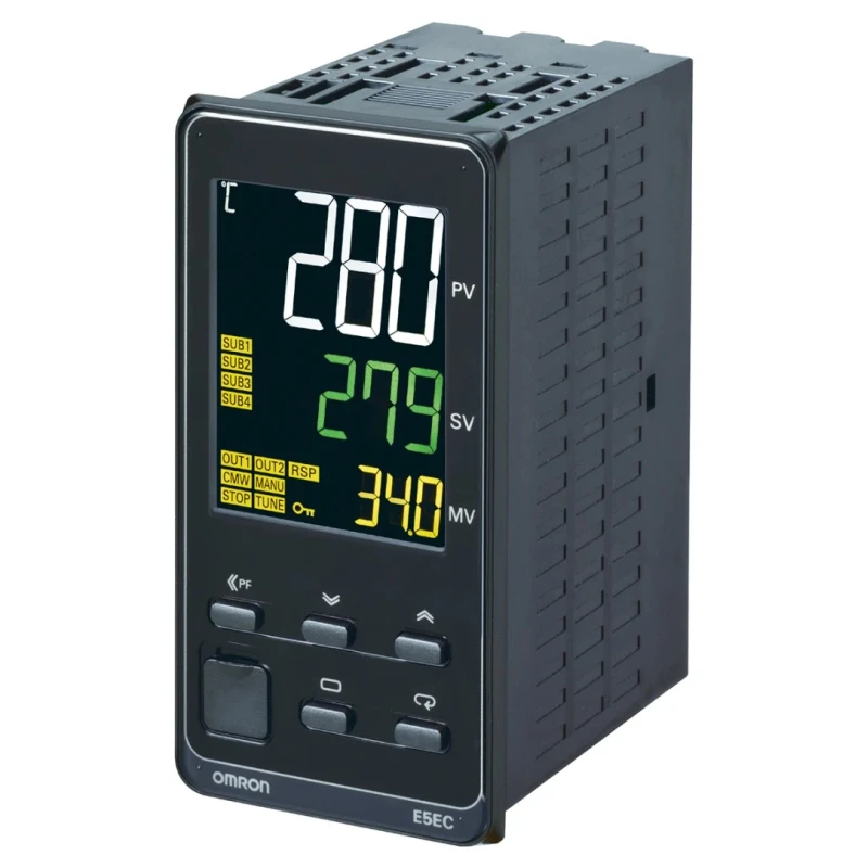 Omron Panel Mount PID Temperature Controller 1 Input 1 Output Solid State Relay 240V AC/DC On-Off E5EC