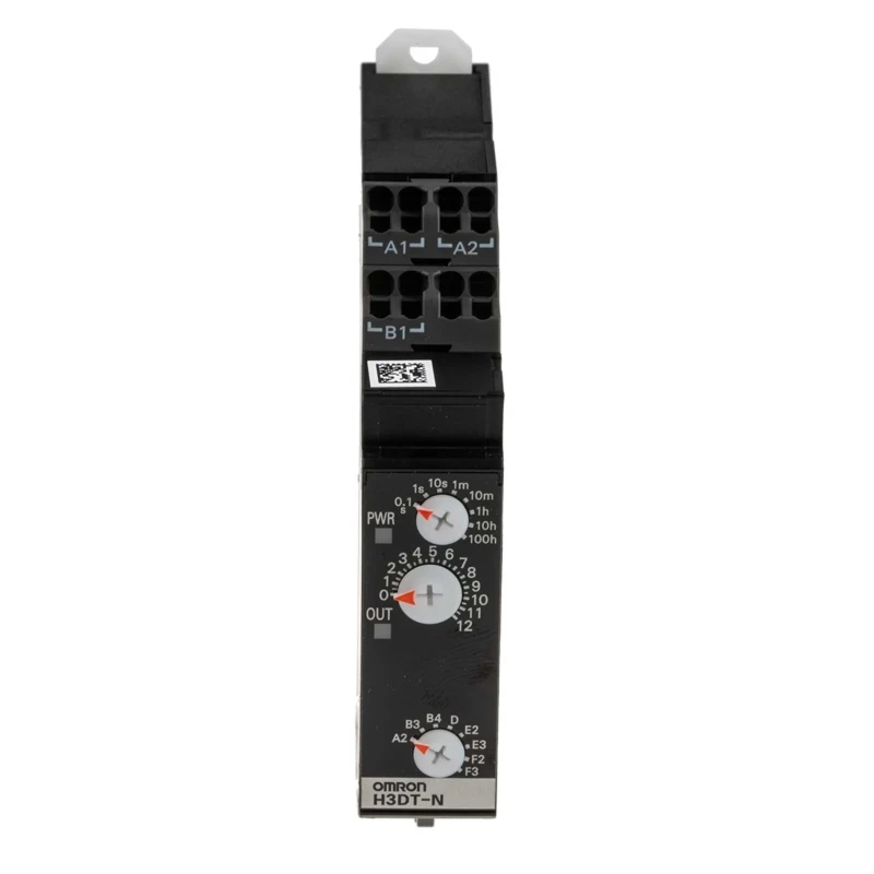 Omron DIN Rail Timer Relay Multifunction 0.1s to 100h Time Range 2-Contact SPDT 24-240V AC/DC H3DT