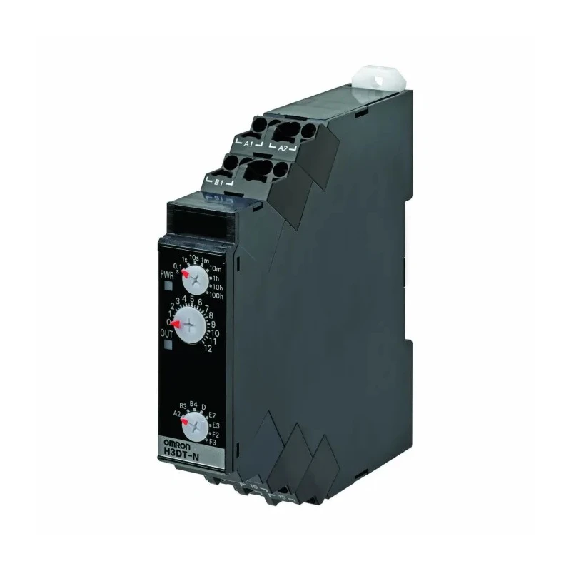 Omron DIN Rail Timer Relay Multifunction 0.1s to 100h Time Range 2-Contact SPDT 24-240V AC/DC H3DT
