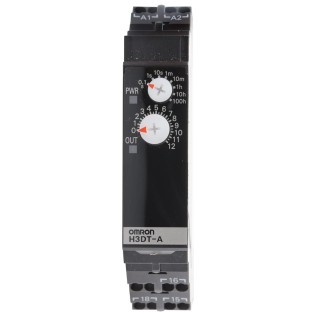 Omron DIN Rail Timer Relay, 2-Contact, 240 V dc 24V ac, 240 V ac, 0.1 s to 1200 h, ON Delay, SPDT Switch H3DT