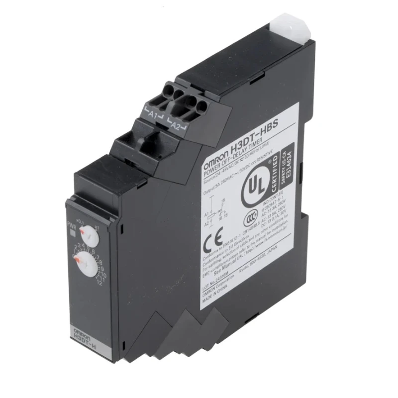 Omron DIN Rail Solid State Timer, Power Off Delay, 2-Contact, 240 V dc, 48 V ac, 1 to 120 s, SPDT Switch H3DT