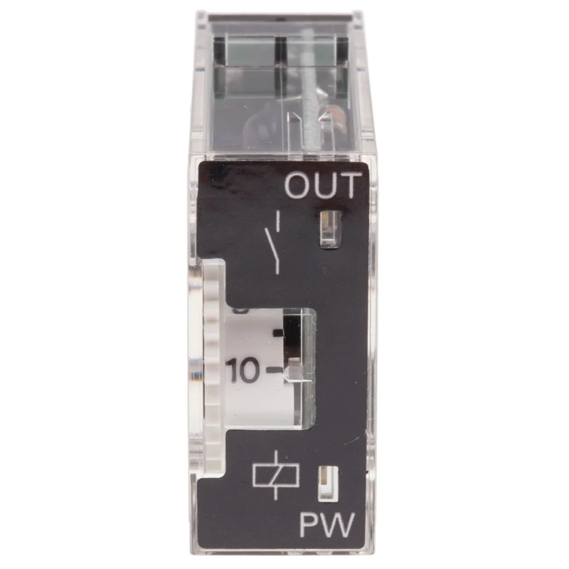 Omron H3RN Series Front Mount Solid State Timer Relay 2-Contact 12 to 24 V DC / 24 V AC 0.1 min to 10 h Multifunction 