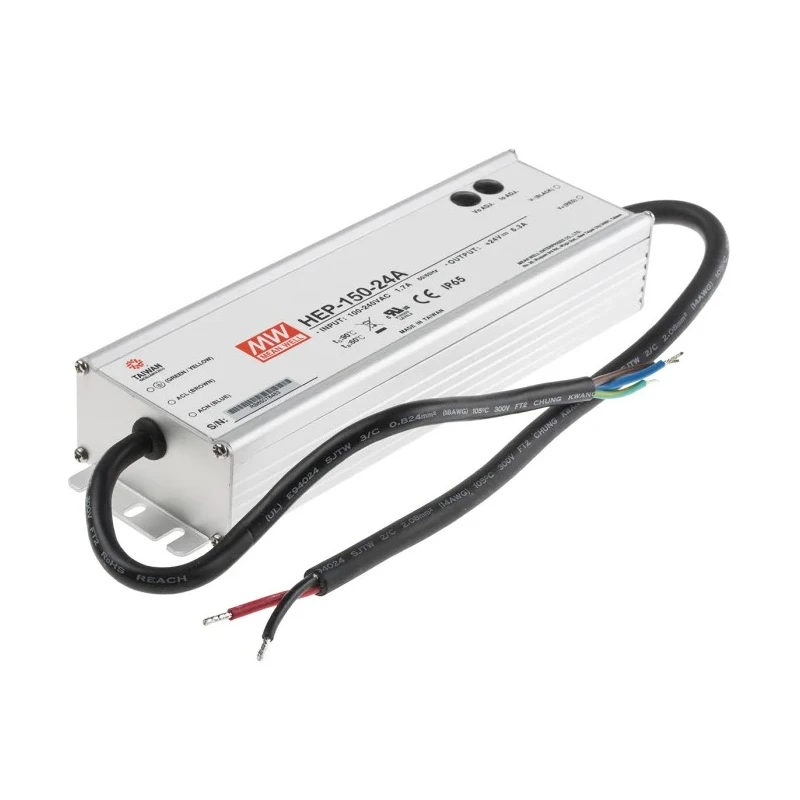 MEAN WELL Industrial-Grade 24V DC 151W Switching Power Supply HEP-150-24A