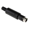 RS PRO 6 Pole Straight Miniature DIN Plug, 1A Current, 50 V AC/DC Cable Male 463-388