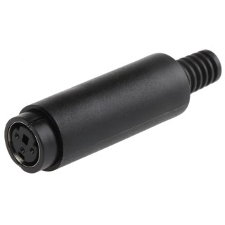 RS PRO 3 Pole Straight Miniature DIN Socket Cable Female 1A Current 50V AC/DC 463-401