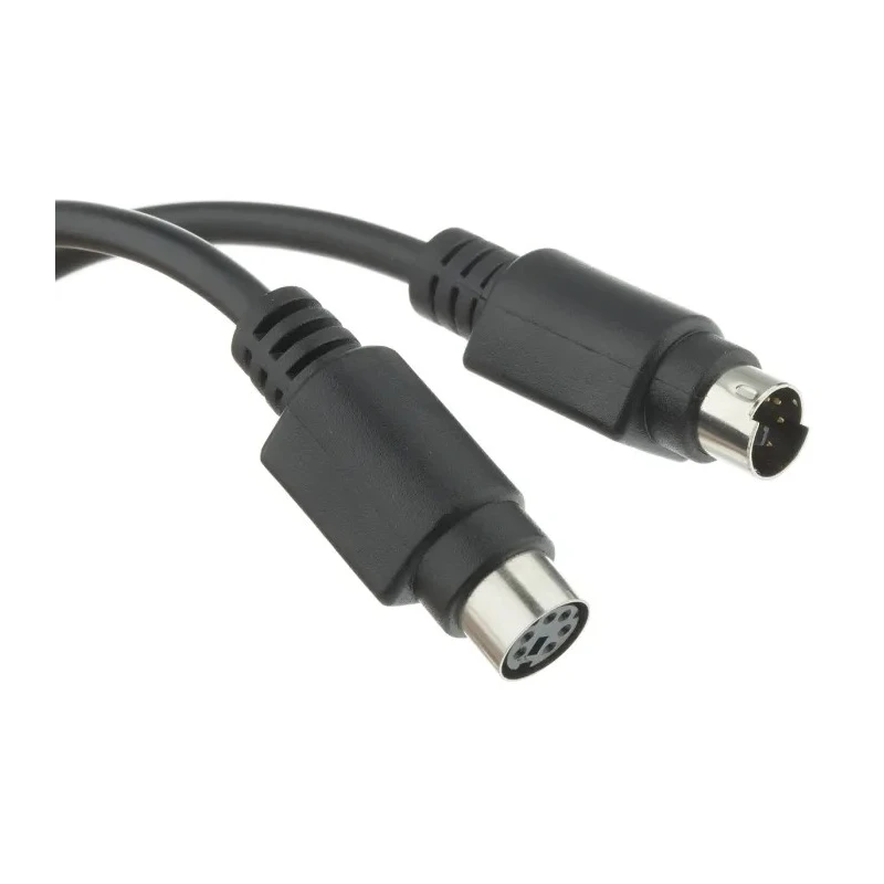 RS PRO PS/2 Cable Black Polyvinyl Chloride Jacket 2m Length 50V AC 463-546