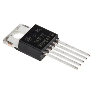 onsemi 1-Channel Buck Boost Switching Regulator 5 A -2 V to 40 V 79 kHz TO-220 5-Pin MC34167TG