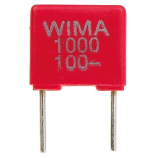 WIMA FKS2 Film Capacitor 1 nF 63V AC 100 V DC Through Hole FKS2